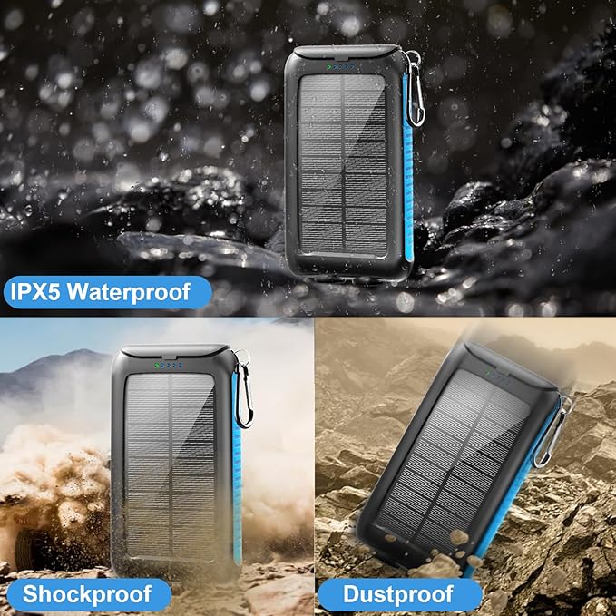 Solar-Charger-Power-Bank-49800mAh Portable Solar Phone Charger - Image 6
