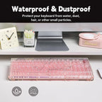 KiiBoom Premium Acrylic Transparent Keyboard Dust Cover, Waterproof, Anti-Cat - Image 4