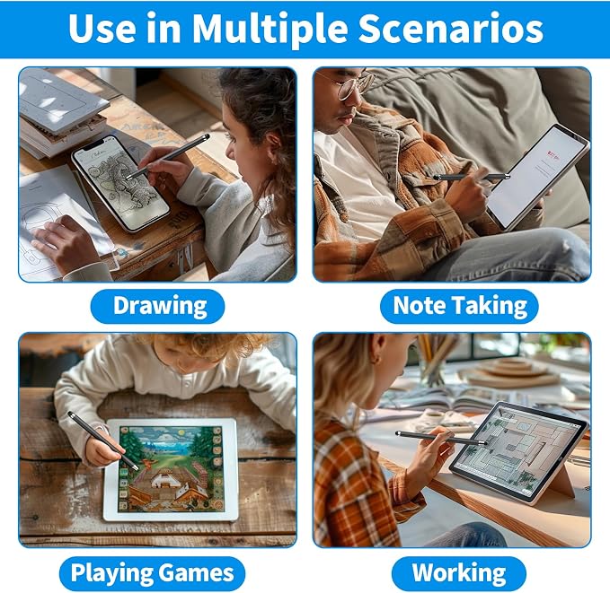 Stylus Pen for Touchscreen, Stylus 2-in-1 High Sensitivity Precision Suitable - Image 7