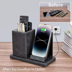 Wireless Charger with Desk Organizer, Wireless Charging Station - Image 6