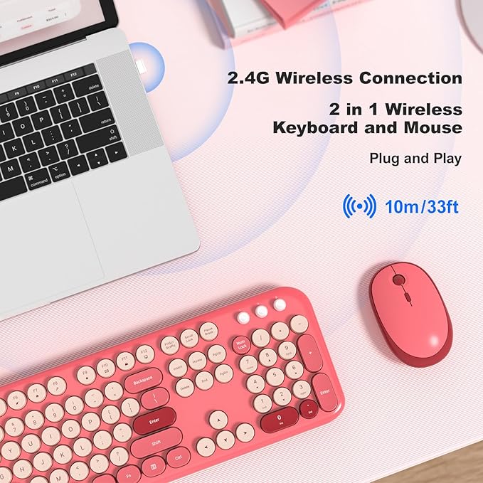 KNOWSQT Wireless Keyboard and Mouse Combo - Image 2