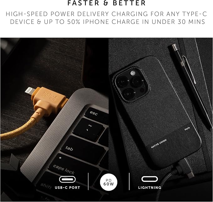 Native Union Belt Cable Duo – 5ft Ultra-Strong Braided Universal Charging Cable - Image 3