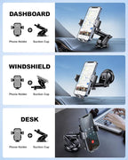 Universal Car Phone Holder for Dashboard Windshield, Hands Free Phone Mount for - Image 3