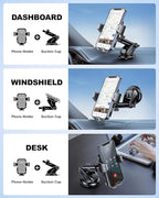 2025 Upgrade Car Phone Holder Mount, Universal Window Cell Phone Car Mount - Image 3