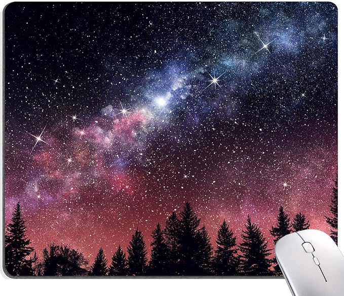 Hokafenle Square Mouse Pad, Galaxy Mouse Pad, Mouse Mat Square Waterproof Mouse by Hokafenle