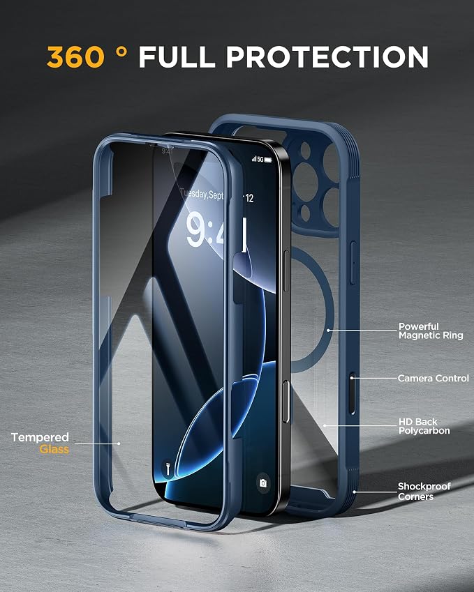 Miracase for iPhone 16 Pro Max Case 6.9'', Full-Body Bumper Phone case - Image 2