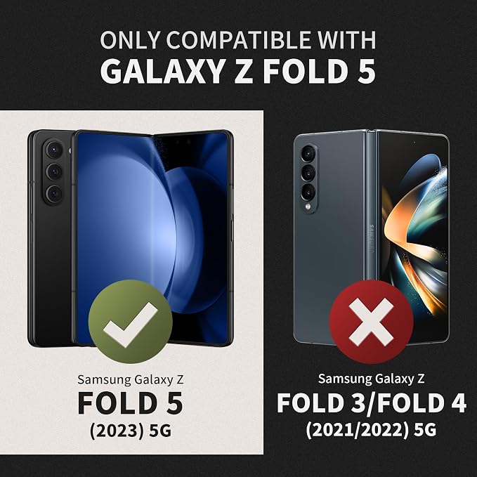 TONGATE for Z Fold 5 Case, Full-Body Military Drop Phone Case for Samsung - Image 8