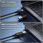 Powered 10-Port USB 3.0 Hub, USB C to 10 Ports USB Data Hub Splitter - Image 4