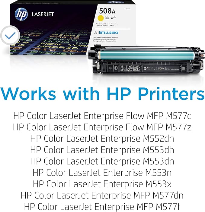 HP 508A Yellow Toner Cartridge | Works - Image 2