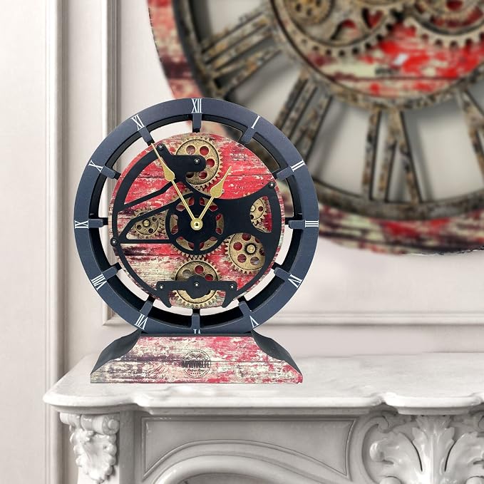 The Gears Clock Desk Clock 10 inches - Image 6