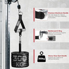 FitBeast Aluminum Exercise Handles & Lifting Straps Set - Image 2