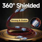 TODN RCA Stereo Cable Audiophile HiFi Interconnect Shielded RCA Cables - Image 5