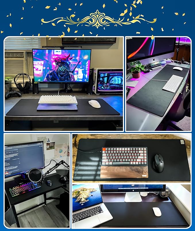 KTRIO Large Gaming Mouse Pad Desk Mat, Superior Micro-Weave Cloth - Image 6