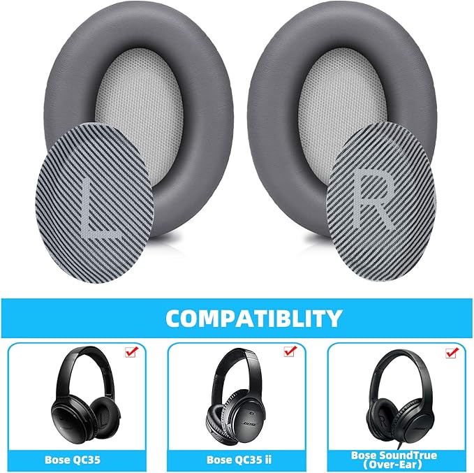 Replacement Ear Pads for Bose SoundTrue Headphones Around-Ear Style, Memory - Image 2