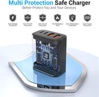 USB C Block 40W, 4 Ports Wall Plug Fast Charging Block, PD+QC Multiport Power - Image 2