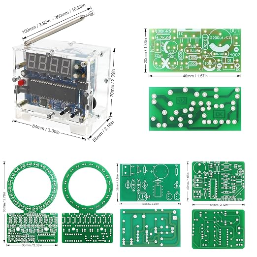 Soldering Practice Kit 5in1 DIY Power Amplifier Circular LED Vibration Alarm - Image 5