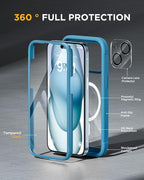Miracase Glass Series for iPhone 15 Case Full-Body Magnetic Bumper Case - Image 2