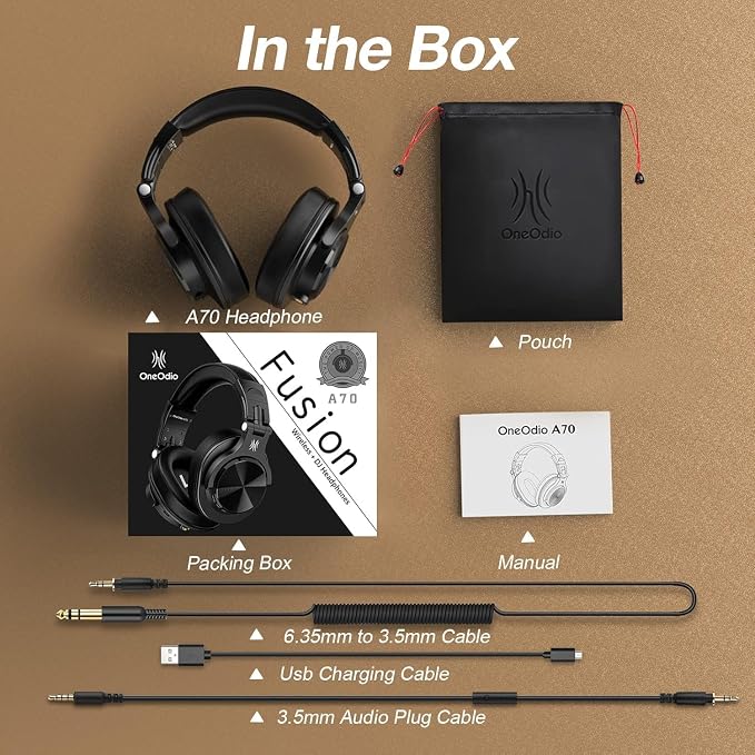 OneOdio A70 Bluetooth Over Ear Headphones, Wireless Headphones - Image 8