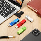 50 Pack 32GB USB 2.0 Flash Drives Bulk Portable USB Thumb Drives Swivel - Image 4