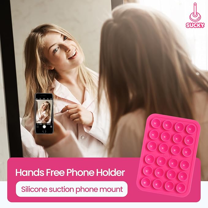 SUCKY Silicone Suction Phone Case Adhesive Octo Cup Buddy Mount - Image 4