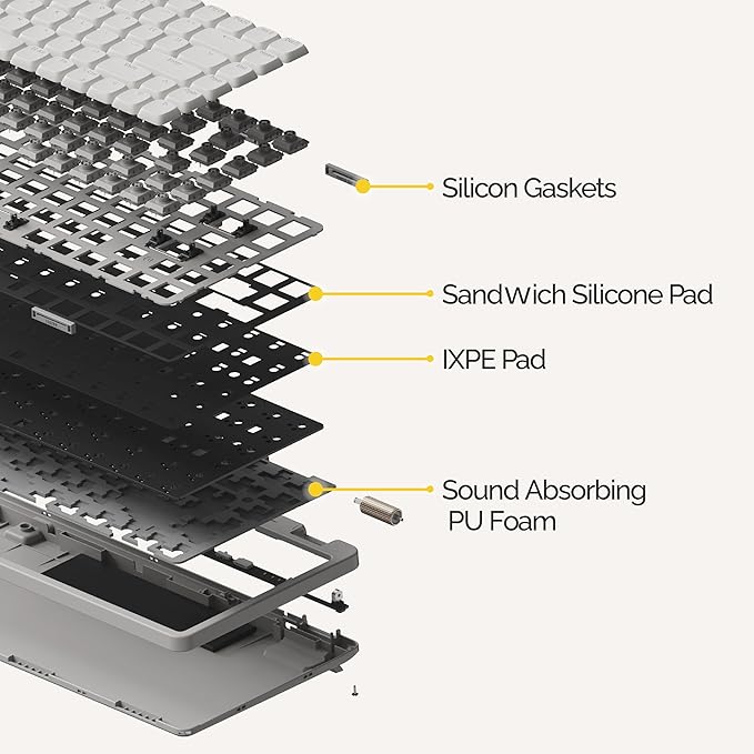 Flow Lite 100 Keys Low Profile Mechanical Keyboard, Swappable Rechargeable - Image 4