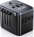 Universal Travel Adapter, VYLEE 5 in 1 International Power Adapter, 3.5A by VYLEETechnology