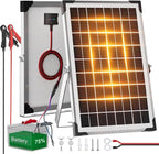 Voltset Solar Battery Trickle Charger: 10 Watt 12V Solar Panel Maintainer by Voltset