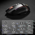 Redragon M991 Wireless Gaming Mouse, 26000 DPI 3-Mode Gamer Mice w/Rapid Fire - Image 2