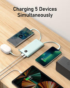 VEEKTOMX Portable Charger with Built-in Cables 10000mAh Power Bank - Image 4