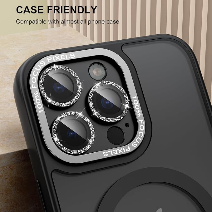 beuxece Compatible for iPhone 16 Pro/iPhone 16 Pro Max Camera Lens Protector - Image 6