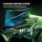 ARES WING RGB Single Monitor Arm Desk Mount - Image 8