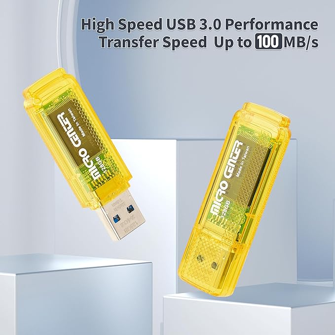 INLAND Micro Center Super Speed 128GB USB 3.0/USB3.1 Gen1 Flash Drive Gum Size - Image 2
