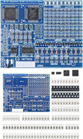 Soldering Practice Kit DIY Senior Two-sided SMD 1-row Red Flash LED Plug-in by Yidab