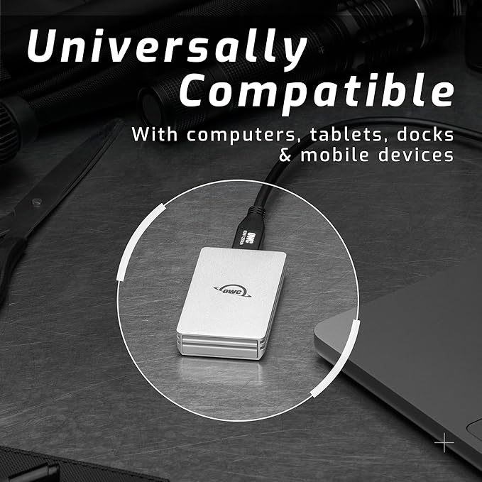 OWC 2TB Envoy Single Ultra Portable Aluminum Bus Powered 10G/s USB-C - Image 6
