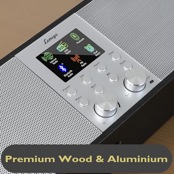 Lemega IR6 Internet Radio with Podcasts & Bluetooth Streaming, FM Stereo Radio - Image 3