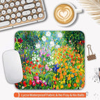 Square Mouse Pad Flowers Floral, Personalized Premium-Textured Custom Mouse Mat - Image 3
