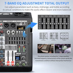 Audio Mixer, 6-Channel Professional DJ Mixer - Image 4