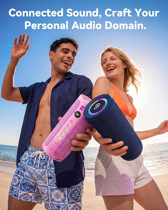 BassBloom Roar 3 Portable Bluetooth Speaker, 20W Powerful Sound - Image 2