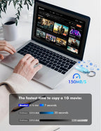 MOSDART 64GB USB3.1 Fast Speed C and A Dual Flash Drive, exFAT Memory Stick - Image 4