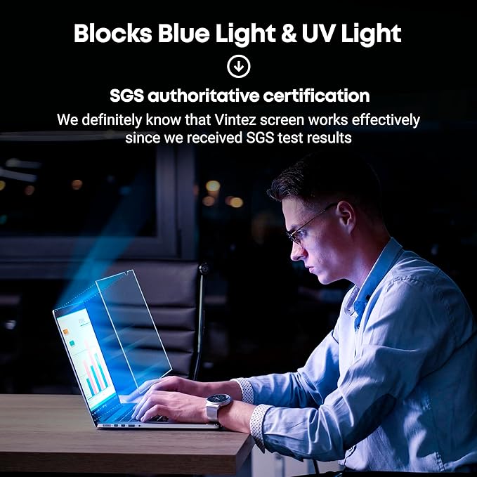 14 inch Blue Light Blocking Screen Protector Panel - Image 5