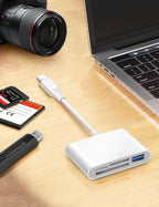 USB C SD Card Reader, ChiaoPio 4 in 1 USB-C to SD Memory Card Adapter - Image 4
