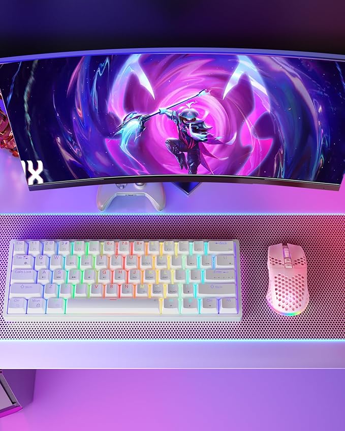 SM600 Pink Wireless Gaming Mouse - Image 6