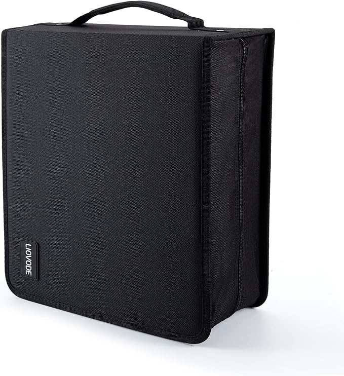 LIOVODE DVD Case 200 DVDs and 100 Booklets Capacity, CD/Blu-ray Storage Binder - Image 5
