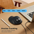 Wired Trackball Mouse for Large Hands, Ergonomic Design Reduces Wrist & Muscle - Image 5
