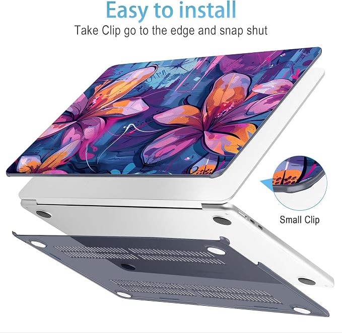Mektron for 2025 M4 MacBook Air 13.6 Inch A3240 Case Fits 2023 A2681 M2 2024 - Image 4