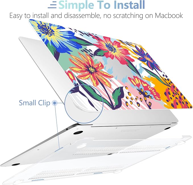 MEEgoodo for MacBook Air 13.3 inch Case 2021 2020 2019 2018 A2337 M1 A2179 A1932 - Image 4