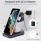 Wireless Charger for Samsung, 3 in 1 Fast Charging Station for Samsung Galaxy - Image 4