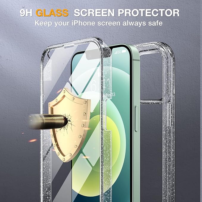 Miracase Glass Series for iPhone 12/12 Pro Case 6.1 inch, Upgraded Full-Body - Image 5