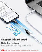 2 Pack Lightning to USB C Adapter, Lightning Female to USB C Male Cable Adapter - Image 6