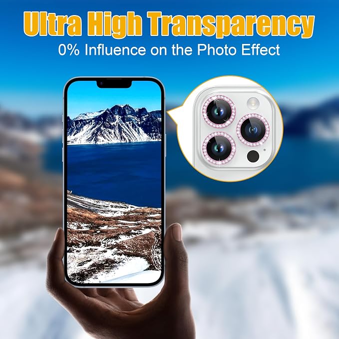 AGVEE 3+3 6 Pack for iPhone 14 Pro 6.1" / 14 Pro Max 6.7" Camera Lens Cover - Image 6